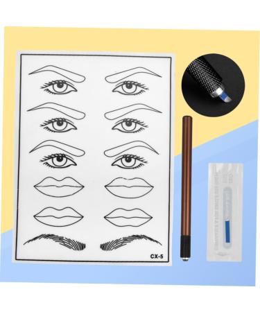 Gogogmee Practice Skin Kit Mouth Eyebrow Microblading End Single White and Practice Eye Skin Kit Pen Semi-permanent - Buy Online on GoSupps.com