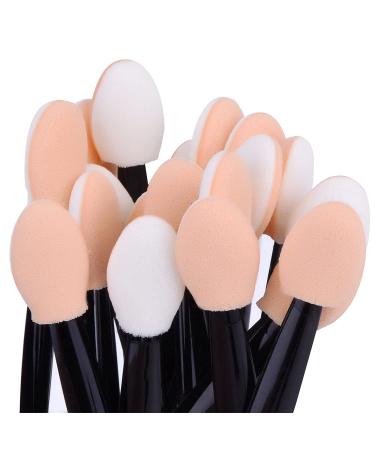JZK 200 Disposable Sponge Eyeshadow Brushes - Double Ended Applicators for Women & Girls | Ideal for Makeup & Travel - Buy Online on GoSupps.com