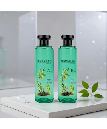 Hair Colour for Women Vegetable Oil Cream 260 ml Long-Lasting Resistance Pack of 2 Bottles of Intensive Coloring White-Grey Hair Coverage for Adults Seniors Hairdressers - Buy Online on GoSupps.com