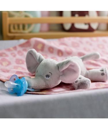 Philips Avent Soft Toy Elephant with Pacifier SCF348/13 - Comfort & Soothing for Babies | International Shipping - Buy Online on GoSupps.com
