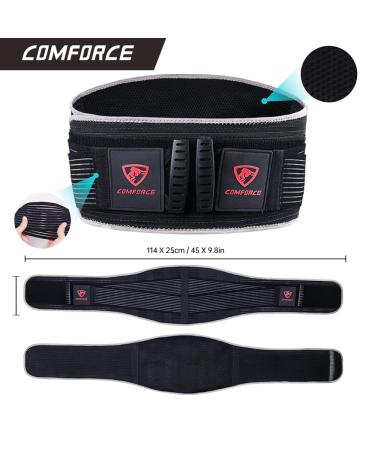 Back Support Belt for Men & Women - Lightweight Lumbar Brace for Pain Relief Sciatica & Scoliosis | Adjustable Breathable Support for Heavy Lifting - Buy Online on GoSupps.com
