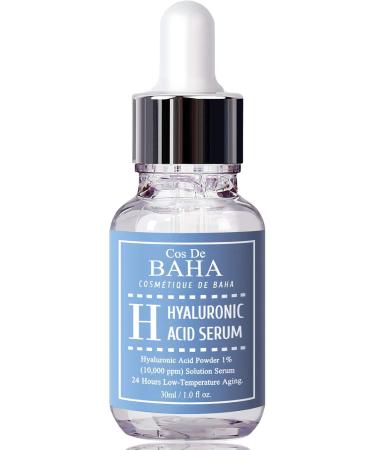 Pure 100 Hyaluronic Acid Serum for Face by CosDeBAHA Anti Aging Moisturizer Natural Collagen Plumping Booster Anti Wrinkle Formula! Drop of Youth Increase Skin Hydration Korean Skin Care 30ml - Buy Online on GoSupps.com