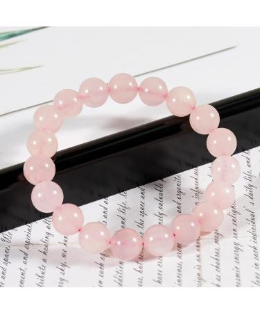 Rose Quartz Crystal Love Stone 3cm Thumb Pocket Stone Bracelet - Natural Energy for Reiki Balancing, Meditation & Women's Gift - Buy Online on GoSupps.com