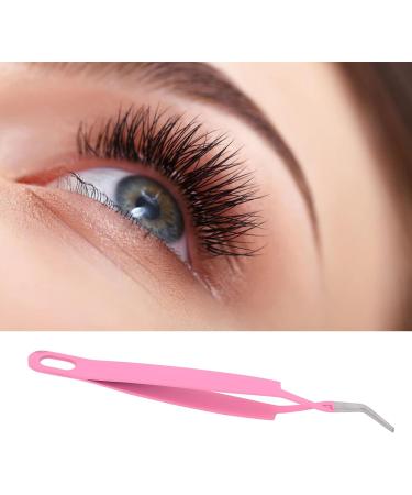 Lash Tweezers Curved Tip Stainless Steel Volume Eyelash Tweezers for Girls Women Beginners Makeup Artists - Buy Online on GoSupps.com