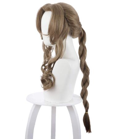 Final Fantasy 7 Remake Aerith Gainsborough Wig | Premium Cosplay Costume Hair for Fans - Buy Online on GoSupps.com