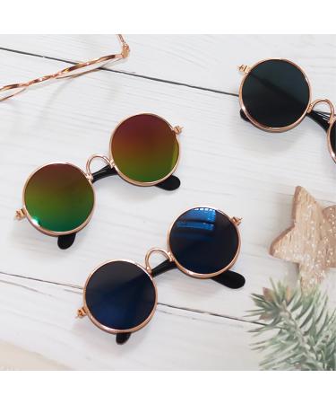 FEZF 4 Pieces Dog Glasses for Small Dogs | Stylish Sunglasses for Puppies & Kittens | Pet Eyewear - Buy Online on GoSupps.com