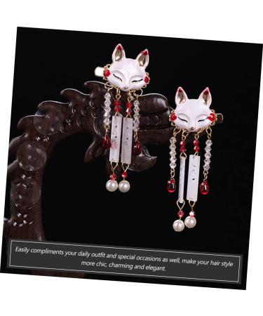 HAPINARY 1 Pair Fox Tassel Clip Tassel Hairpin Dangle Tassel Hair Clip Tassel Barrette Girl Hair Clips Chinese Hair Accessories Chinese Tassel Hair Clips Women Tassel Hair Clip Bill Clips - Buy Online on GoSupps.com