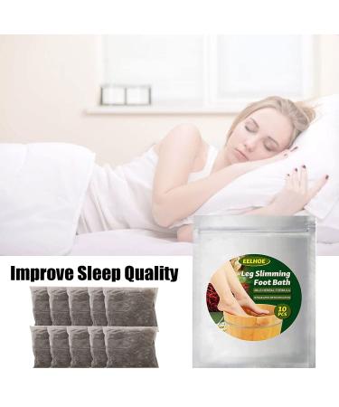 Lymphatic Drainage Ginger Foot Soak - Natural Mugwort Herb Bath for Slimming and Relaxation (1PACK-10pcs) - Buy Online on GoSupps.com