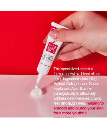 Hada Labo Tokyo Red Eye Cream 15ml - Anti-Wrinkle & Dark Circle Treatment - Retinol Formula for Day & Night Use - Reduces Puffiness & Bags - Buy Online on GoSupps.com