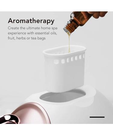 Fancii Nano Ionic Facial Steamer Hot & Cool with Aromatherapy - 30 Min Steam Time, 6 Spa Settings - Professional Home Face Sauna for Moisturizing & Pore Cleansing - Buy Online on GoSupps.com