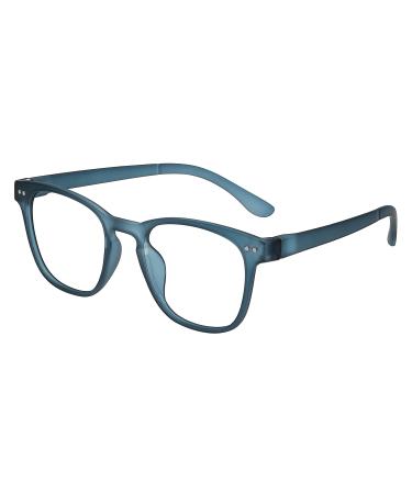 Blue Teal +1.50 Round Reading Glasses 1.5