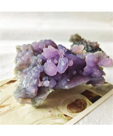 Crystal 150-200g Natural Quartz Purple Grape Stone Cluster Crystal Rough Stone for Home Decor Suitable for Home Office Decoration Crystal Cluster