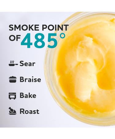 Tin Star Foods Grassfed Ghee - 32 fl oz. | Keto, Whole 30, 21 Day Detox Approved | Lactose & Casein Free - Buy Online on GoSupps.com