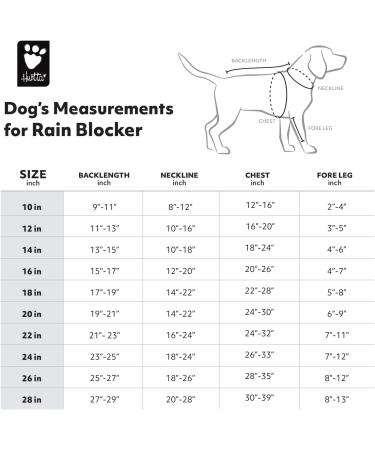Hurtta Rain Blocker Dog Raincoat Raven 28 - Waterproof Dog Coat - Buy Online on GoSupps.com