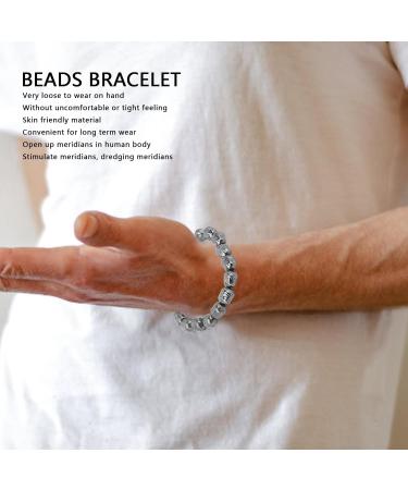 Magnetic Pearl Bracelet | Buddha Prayer | Stress Relief & Energy Healing - Buy Online on GoSupps.com