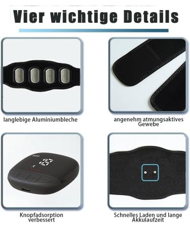 Abdominal Muscle Trainer EMS Device for Effective Full Body Workout | Safe Calorie Burning Muscle Stimulator for Men & Women - Buy Online on GoSupps.com