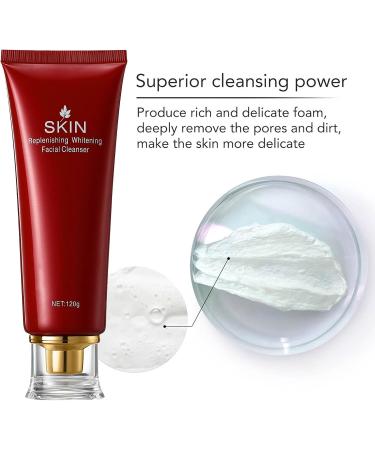 AILKE BOOST LUSTER AILKE Replenishing Whitening Facial Cleanser Deep Clean Daily Face Wash Lightening Remove Dirt Oil and Makeup Alcohol Free Oil Free Noncomedogenic 120 g Pack of 1 1 copy - Buy Online on GoSupps.com