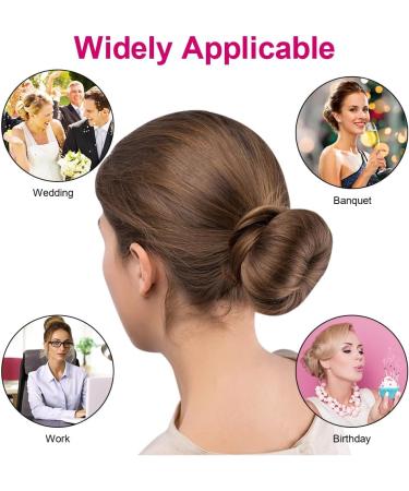 URAQT 4 Pcs Hair Bun Maker Set with 10 Hair Pins - Easy French Hairstyle Doughnut Styling Tool for Girls and Women - Buy Online on GoSupps.com