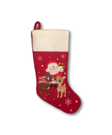 Dyno Snowman/Santa Stocking Multicolored Felt 1