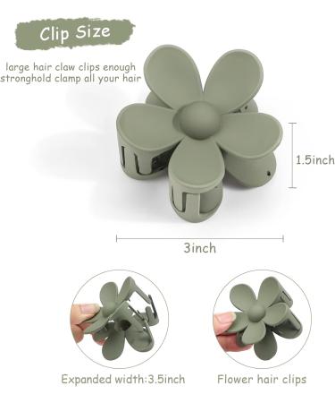 MiDoDo Hawaiian Flower Hair Clips for Women 4 Pack Flower Hair Claw Clips Plumeria Claw Clips for Thin Hair Large Claw Clips for Thick Hair Beach Tropical Hair Accessories for Girls Basic - Buy Online on GoSupps.com
