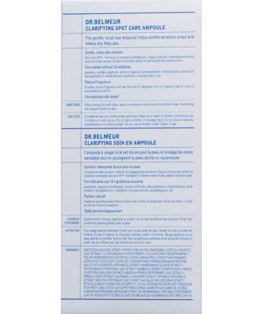 Dr. Belmeur Clarifying Spot Calming Ampoule 0.74 fl oz - Acne Treatment & Skin Relief - Buy Online on GoSupps.com