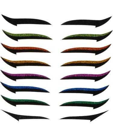 DOITOOL 36 Pairs Glitter Eyeliner Eye Make up Instant Self-adhesive Eyeliner Sticker Skin Patch Eyes Miss - Buy Online on GoSupps.com