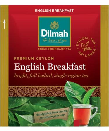 Dilmah Pure Ceylon English Breakfast Tea 25 Tea Bags - Buy Online on GoSupps.com