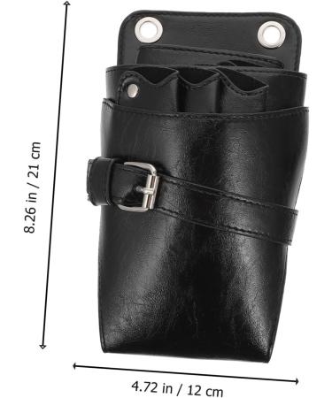 Beaupretty Scissors Storage Bag - Leather Scissor Holster for Hairdressing Tools | 3pcs Set - Durable & Stylish - 21x12x6cm Black - Buy Online on GoSupps.com