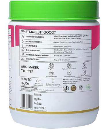 Organic Protein & Herbs for Women - Multivitamins Curcumin Shatavari & Tulsi for Metabolism Hormonal Balance & Healthy Skin & Hair - 1.1 lbs Cafe Mocha - Soy Free Gluten Free Non-GMO - Buy Online on GoSupps.com