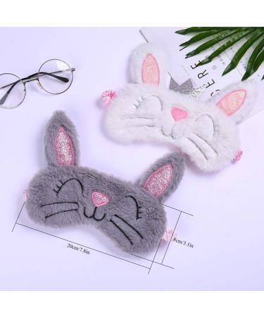 6 Pack Cute Animal Unicorn Sleep Masks for Girls - Soft Plush Blindfold Eye Cover for Kids, Teens, Women - Perfect for Plane Travel, Nap, Night Sleeping - Buy Online on GoSupps.com