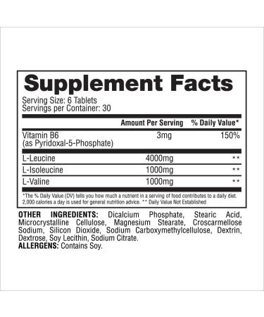 Buy Gaspari Nutrition BCAA 6000 Tablets | Reduce Muscle Soreness & Boost Performance | 30 Servings | International Shipping Available - Buy Online on GoSupps.com