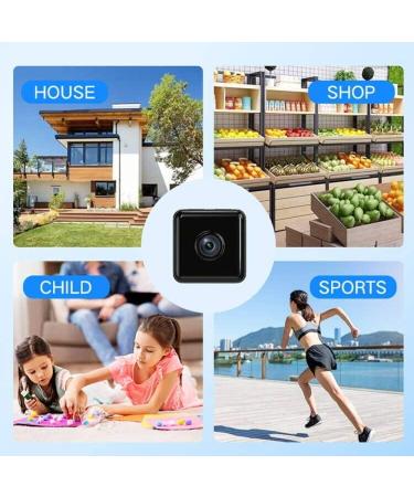 ZHOUCXZDA Hidden Spy Pet Outdoor Camera Wireless Cam Indoor WiFi Body Small Cameras  Dog Home Security Micro Camera Babysitter Surveillance Camera Wireless Security Camera Compatible with Android Black - Buy Online on GoSupps.com