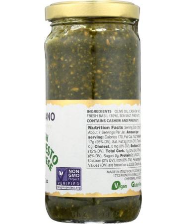 Seggiano Raw Basil Pesto Genovese 7 Oz - Pack of 6 - Buy Online on GoSupps.com