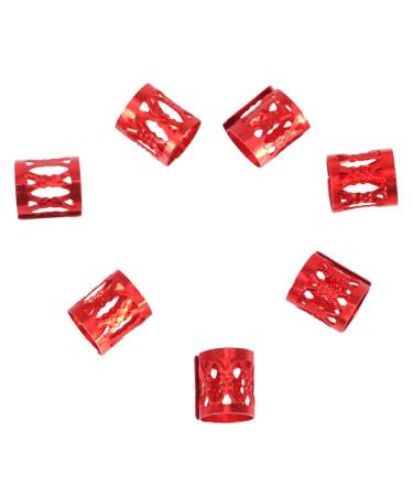 100 Pieces Colorful Braid Pearl Metal Cuffs - Dreadlocks Hair Rings & Clips for Stunning Hair Decoration - Buy Online on GoSupps.com