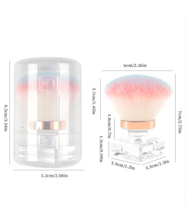 BQAN Nail Dust Brush - Nail Art Powder Remover for Acrylic & UV Gel Nails (Pink) | Perfect for Makeup & Nail Care - Buy Online on GoSupps.com