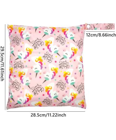 ALLY-MAGIC Waterproof Wet Bag: Washable Diaper Bag for Swimsuits - Pink, 28x30cm - Buy Online on GoSupps.com