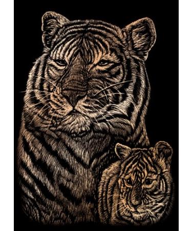 Royal Brush COPFMIN102 Engraving Mini Tiger CUB, Multicolor