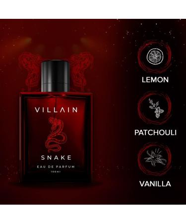 Villainn Snake Perfume for Men 100ml | Long Lasting Perfume | Strong Smoky Sexy and Masculine| Premium EDP Perfume For Men | Best Gift For Men - Buy Online on GoSupps.com