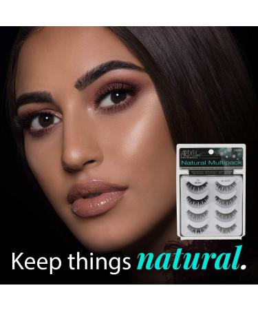 Ardell Natural Multipack Lashes 101 Black - 4 Pairs | Value Pack (4 Pair) - Buy Online on GoSupps.com