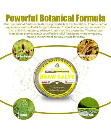 Organic Herbal Hemorrhoid Cream for Fast Relief - 1.76 Oz - Suitable for Adults, Pregnant & Postpartum Women - Buy Online on GoSupps.com