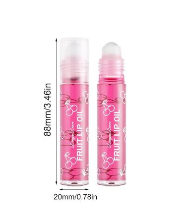 Fujiuia Cherry Lip Gloss - Long Lasting Moisturizing Roll-on Lip Oil - 0.10 Fl Oz - Buy Online on GoSupps.com
