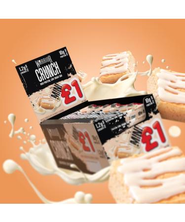 Warrior Crunch Mini Protein Bars 9g+ Protein Per Bar Low Carb Low Sugar Snack 24 Pack x 32g (White Chocolate Blondie) - Buy Online on GoSupps.com