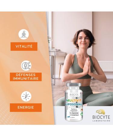 BIOCYTE Liposomal Multivitamins - Immune System Supplement - Vitamins Iron Zinc Copper Chromium - 60 Capsules - 30 Day Program - Buy Online on GoSupps.com