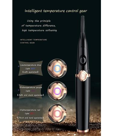 2 in 1 Double-Sided Heated Electric Eyelash Curler - Rechargeable with 3 Temperature Gears for Long-Lasting Eye Beauty | Perfect Makeup Tool for Women & Girls - Buy Online on GoSupps.com
