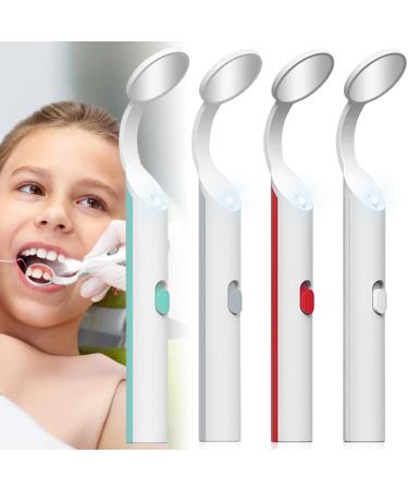 Mouth mirror with LED light 4-piece dentist level orniap.