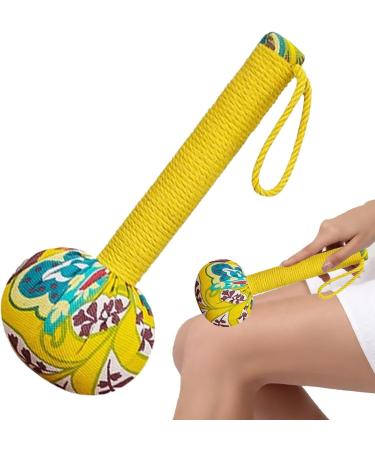 Buy Wermension Handheld Massage Hammer - Full Body Wormwood Massager | 26cm Yellow Tool for Relaxation & Pain Relief - Buy Online on GoSupps.com
