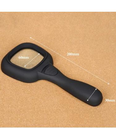 Magnifying Glass Optical Glass Lens 4X Magnification 5 LED Lights 1 Uv Lamp Portable Reading Magnifier Good Times - Buy Online on GoSupps.com