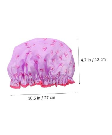 Healeved 2pcs Double-layer Satin-lined Shower Caps for Women - Peva Lining, Hair Drying Turban, Bathing Cap - Buy Online on GoSupps.com