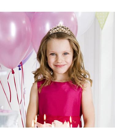 ANBALA Small Tiara Crown 3 Pack - Princess Crystal Mini Tiara Set for Girls - Gold Hair Accessories for Styling & Decoration - Buy Online on GoSupps.com
