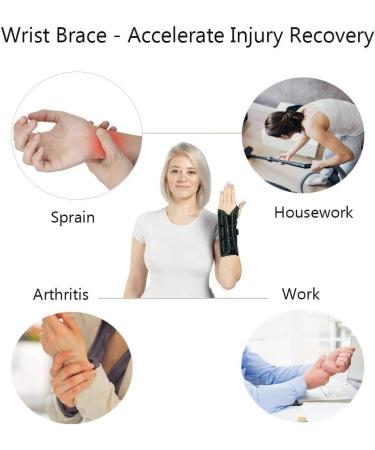 Carpal Tunnel Wrist Brace - Advanced BOA Technology Night Support for Sprains Arthritis & Tendonitis Relief - Medium Left Hand - Buy Online on GoSupps.com